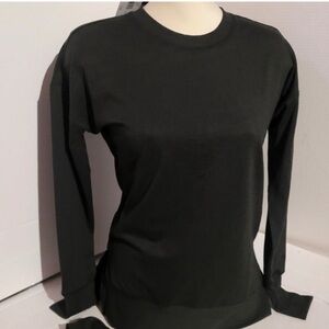 NWT SET of TWO Winter Warm Dark Charcoal Long Sleeve Tops with 
Thumb holes